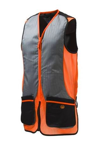 [M06440285/S] Beretta Gilet man's silver pigeon black & orange (S)