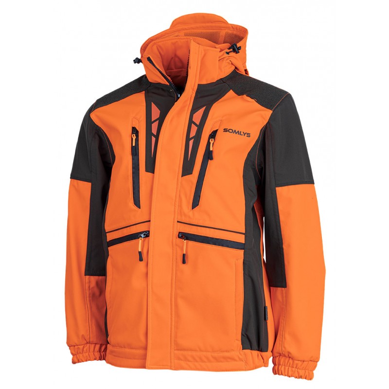 [2979096/S] Somlys Veste softshell newtech orange vert (S)