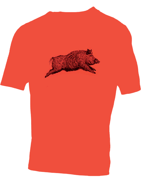 [2979361/04] Treeland Tee-shirt enfant orange sanglier (4 ans)