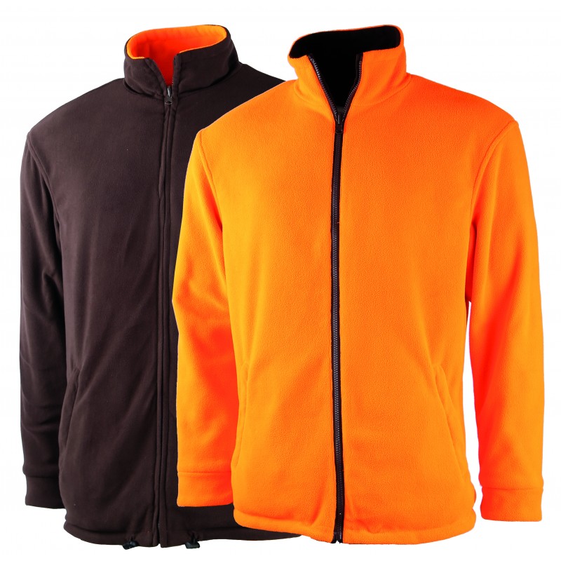 [2979006/M] Treeland Veste polaire réversible orange vert (M)