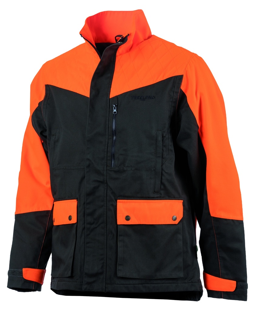 [2979013/S] Treeland Veste bicolore orange verte (S)
