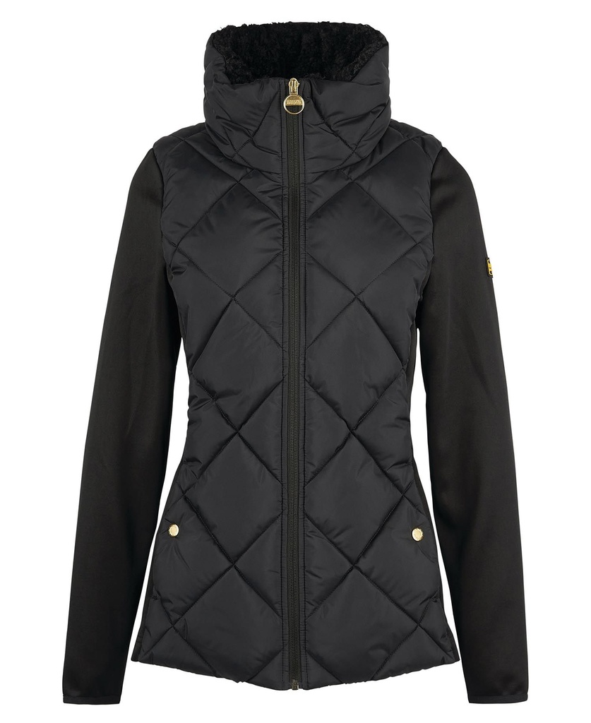 [7139354/10] Barbour International strada quilted sweat black (S)