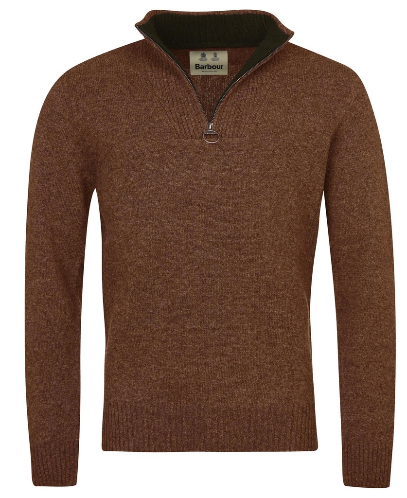[7139323/M] Barbour Nelson essential half zip dark sand (M)