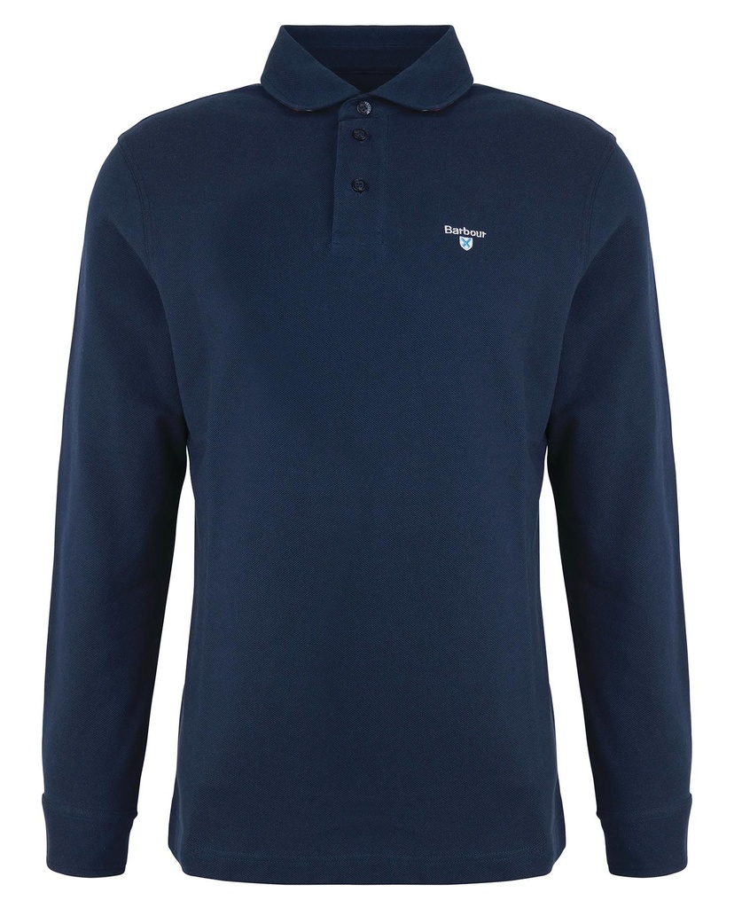 [7139324/M] Barbour Polo L/S Firbank navy (M)