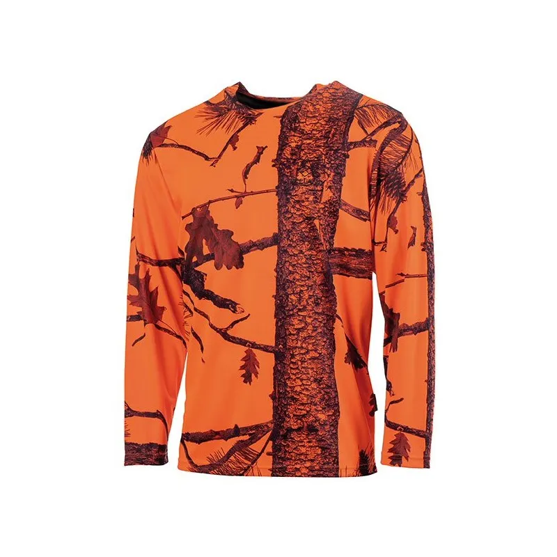 Treeland T-shirt manche longue camo orange