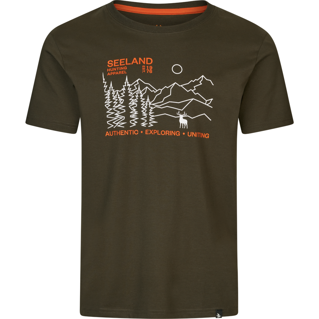 [M0779329/S] Seeland T-shirt paysage pine green (S)