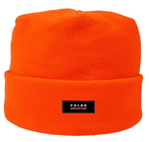 [17394900] Bonnet polaire orange fluo