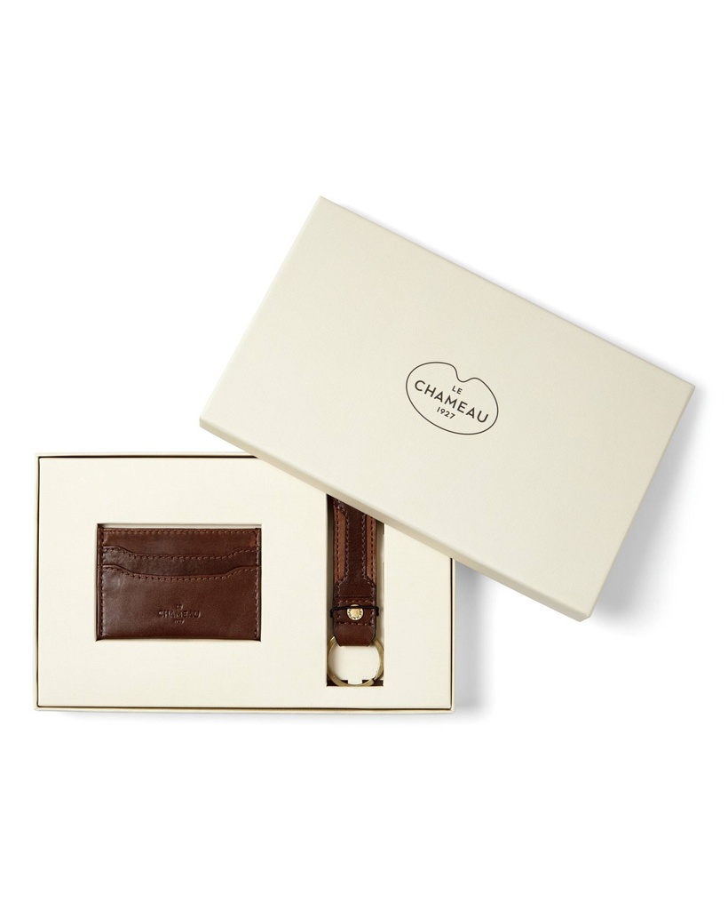 [M0617709] Le Chameau Coffret cadeau portefeuille pour permis et portefeuille à double volet (copie)
