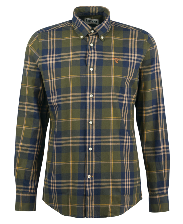 [71392012/S] Barbour Edgar tailored checked olive (S)