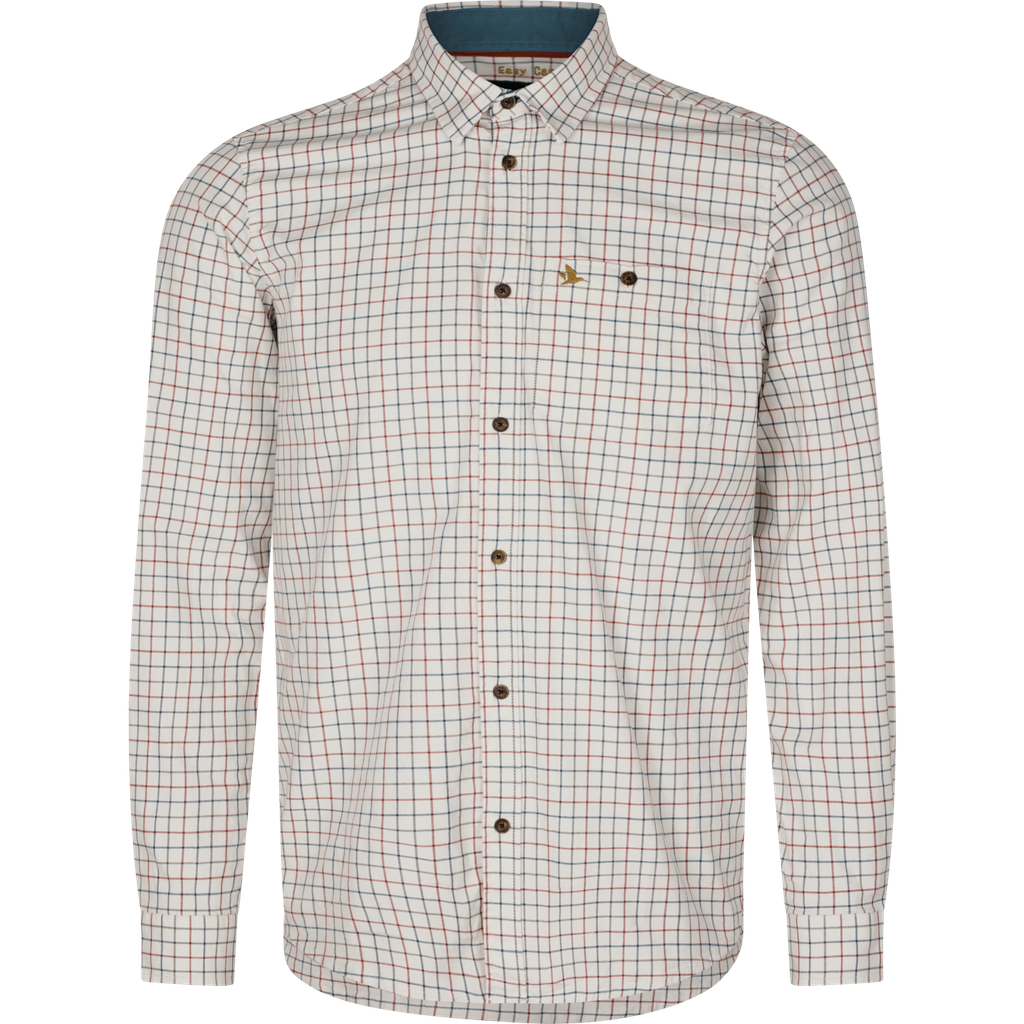 Seeland Chemise skye flannel highseat grizzly brown terracotta check (copie)