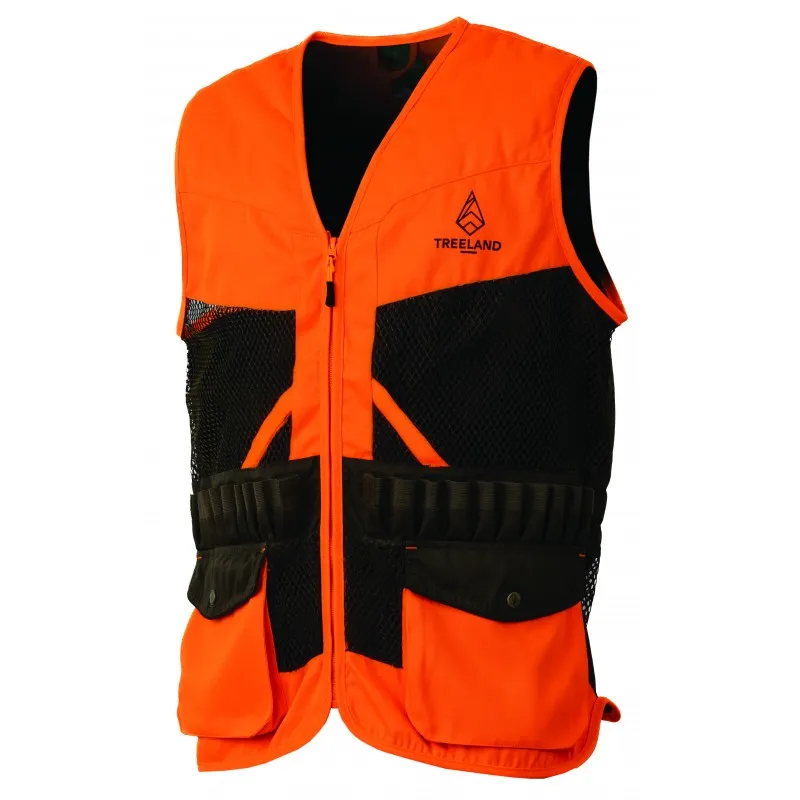 Treeland Gilet maille orange