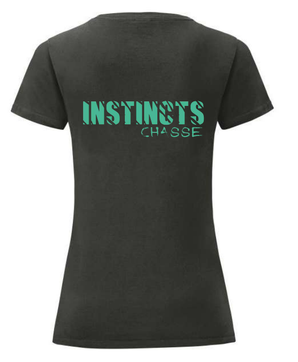 [4909366/S] INSTINCTS Chasse Tee shirt femme Gris (S)