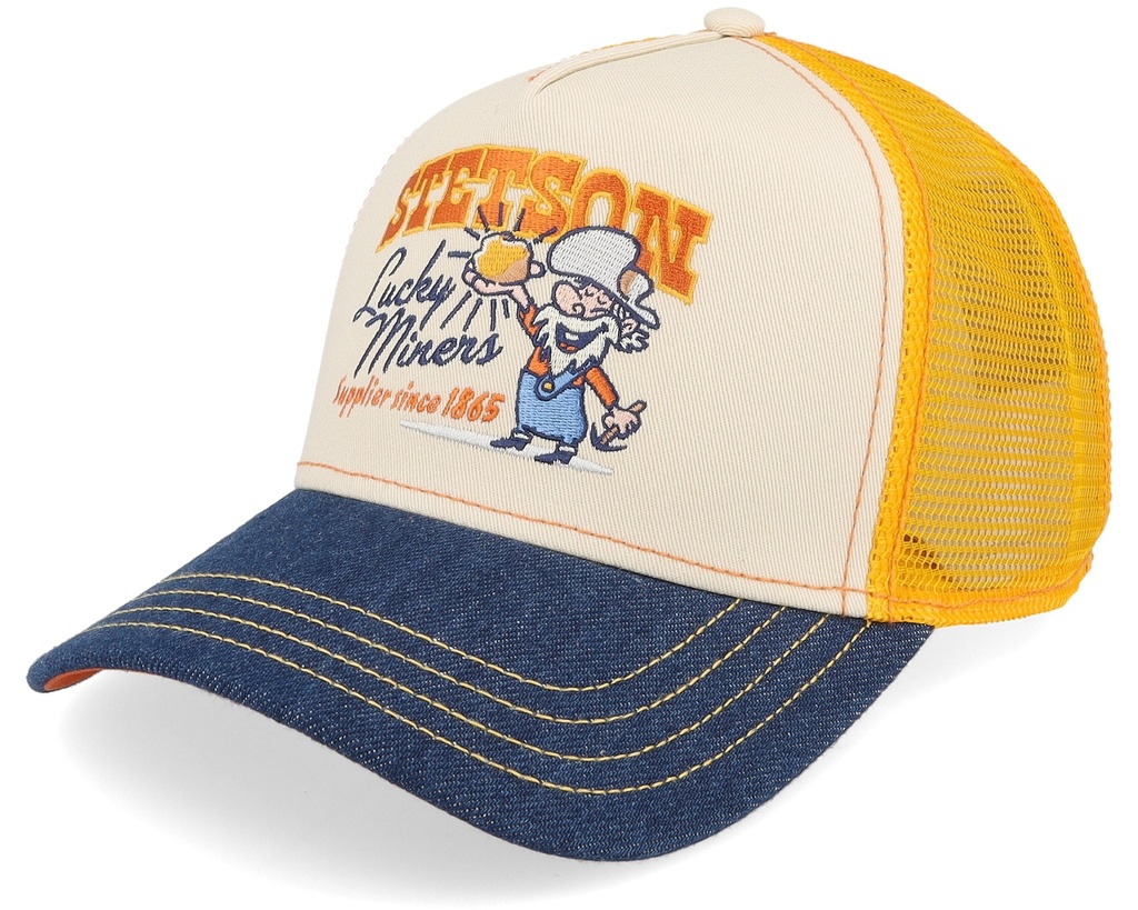 Stetson Trucker cap skull yellow red (copie)