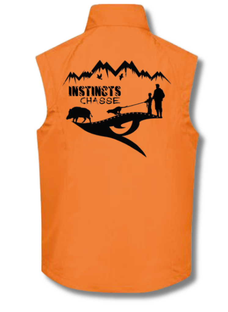 [4909102/S] INSTINCTS Chasse Gilet orange (S)