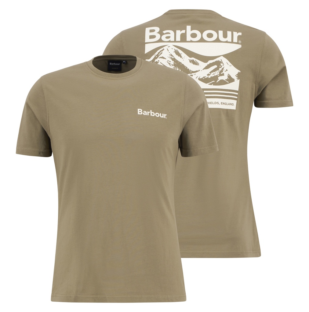 [7139319/M] Barbour Tee-shirt camber graphic grey olive (M)
