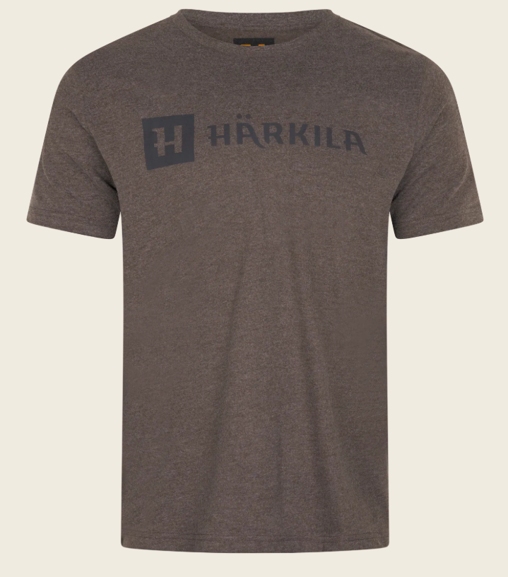 [M0779337/M] Harkila T-shirt identity Harkila brown mélange (M)