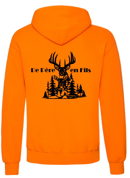 [4909375/S] INSTINCTS Chasse Sweat orange Père en Fils (S)