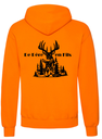 INSTINCTS Chasse Sweat orange Chasse en famille (copie)