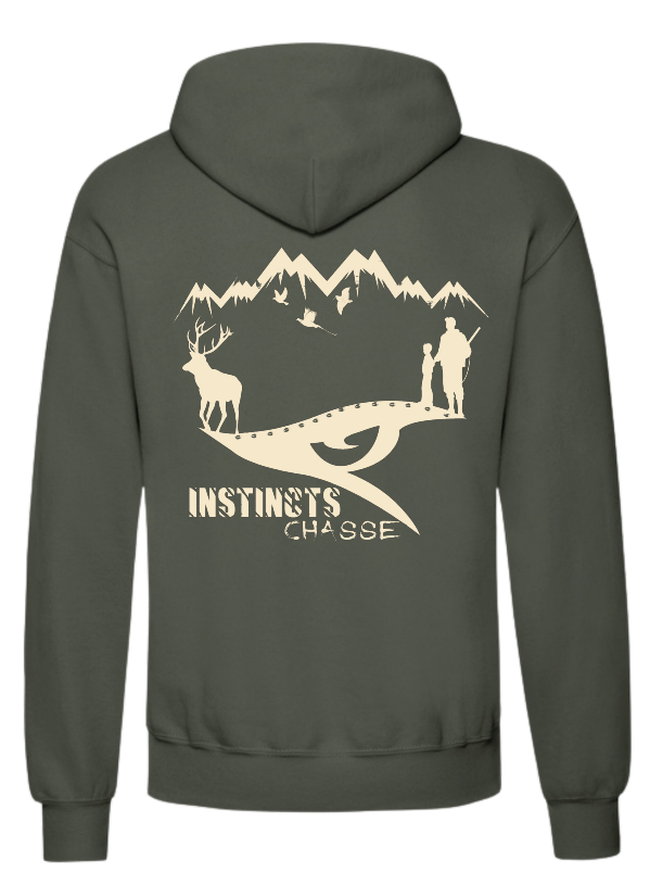 [4909379/S] INSTINCTS Chasse Sweat Vert Chasseur (copie) (S)