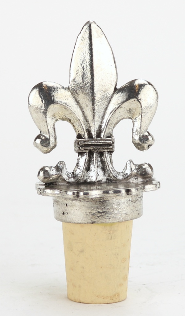 Bouchon fleur de lys étain