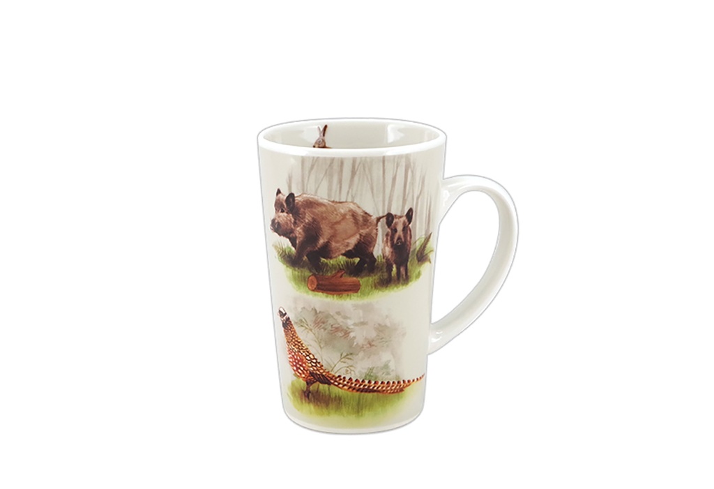 Mug GM animaux chasse grès