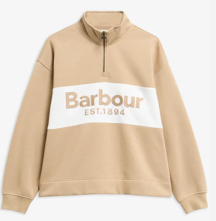 Barbour Sweat Zaria half zip warm trench