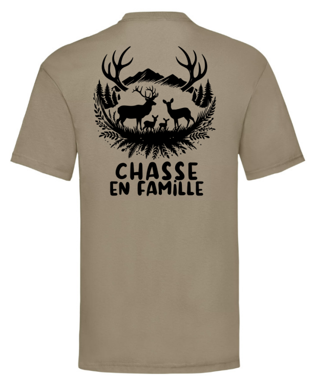 Instincts Chasse T-shirt Chasse en famille Beige