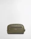 Barbour Trousse de toilette cuir dark olive