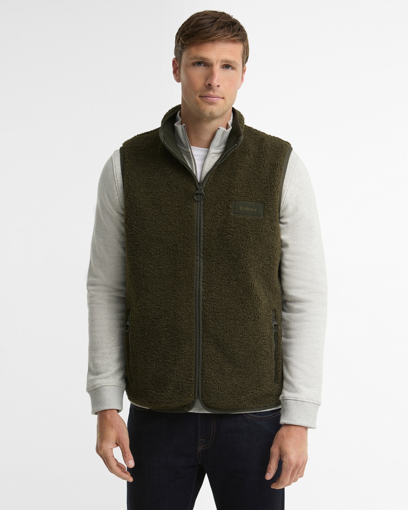 Barbour Gilet polaire réversible sage