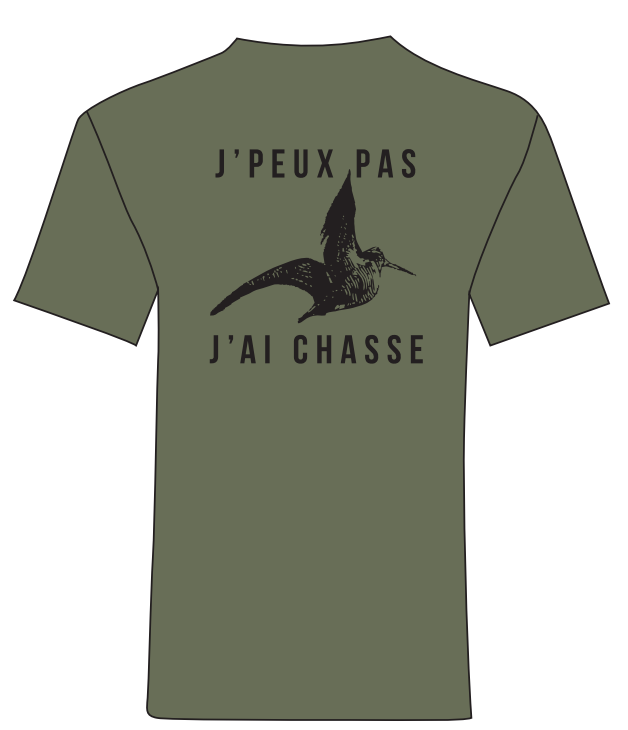 [4909389/S] Instincts chasse "J'peux pas j'ai chasse" vert (copie) (S)