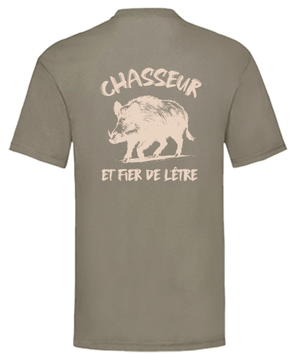[4909390/S] Instincts Chasse "Chasseur et fier de l’être" Beige (S)