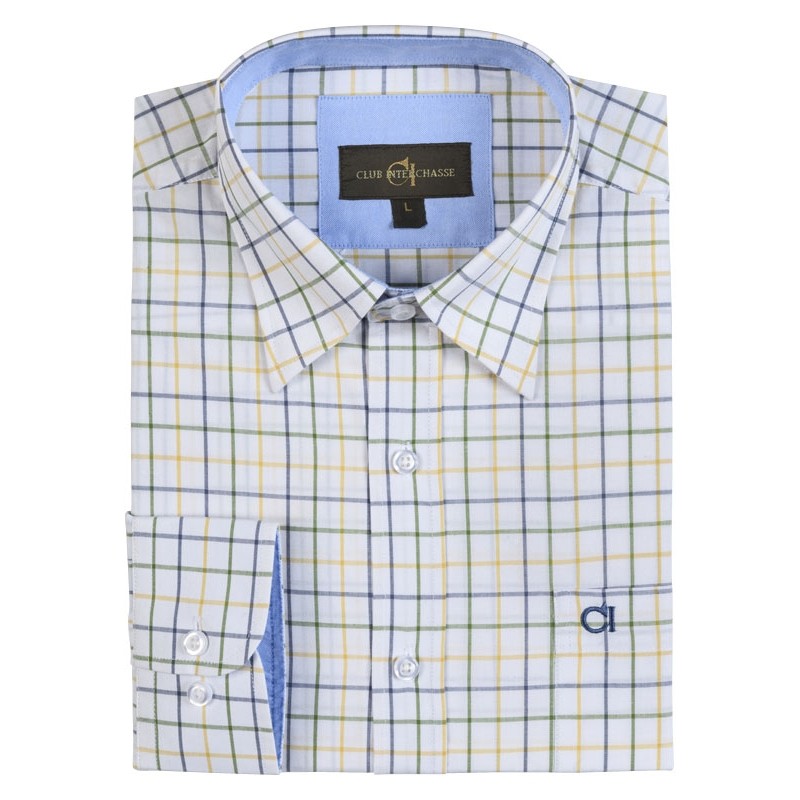 Club Interchasse Chemise Acteon vert jaune