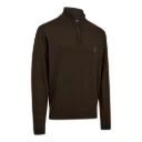 Deerhunter Pull harrington zip oak brown melangé