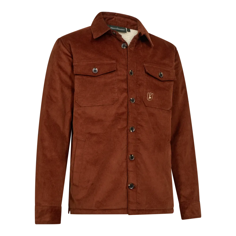 [1959038/M] Deerhunter Veste en velours côtelé doublée sherpa rustleaf (M)