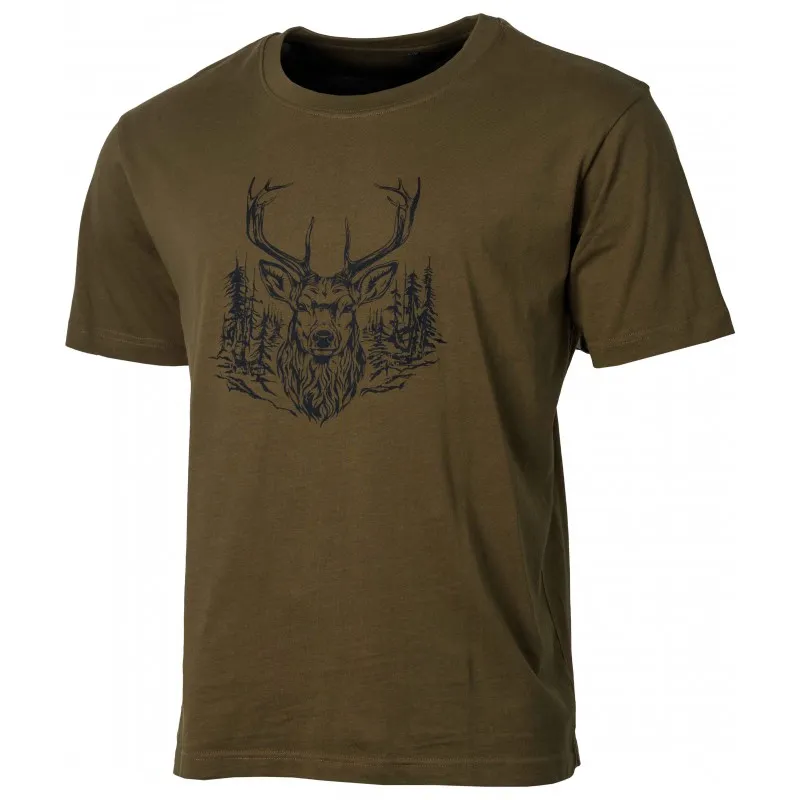 [2979382/S] Treeland T-shirt kaki cerf (S)