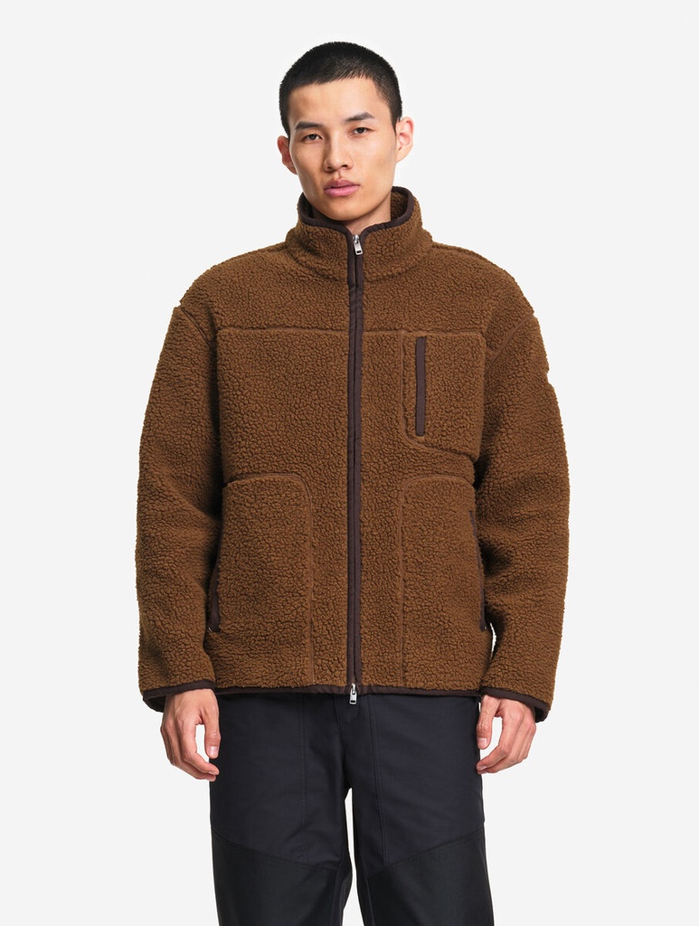 Aigle Polartec multipoches sherpa écorce