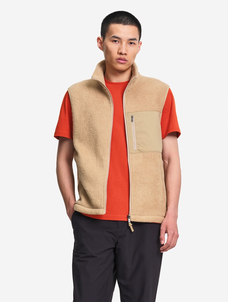 Aigle Gilet polaire légère sherpa avec poche poitrine T-kit osier