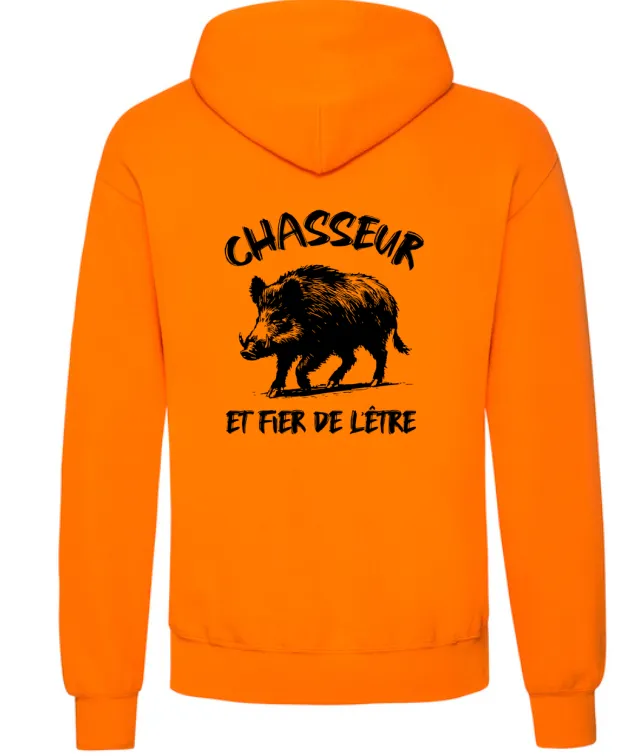 INSTINCTS Chasse Sweat orange Sanglier - Chasseur