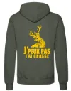 INSTINCTS Chasse Sweat kaki Cerf - j'peux pas