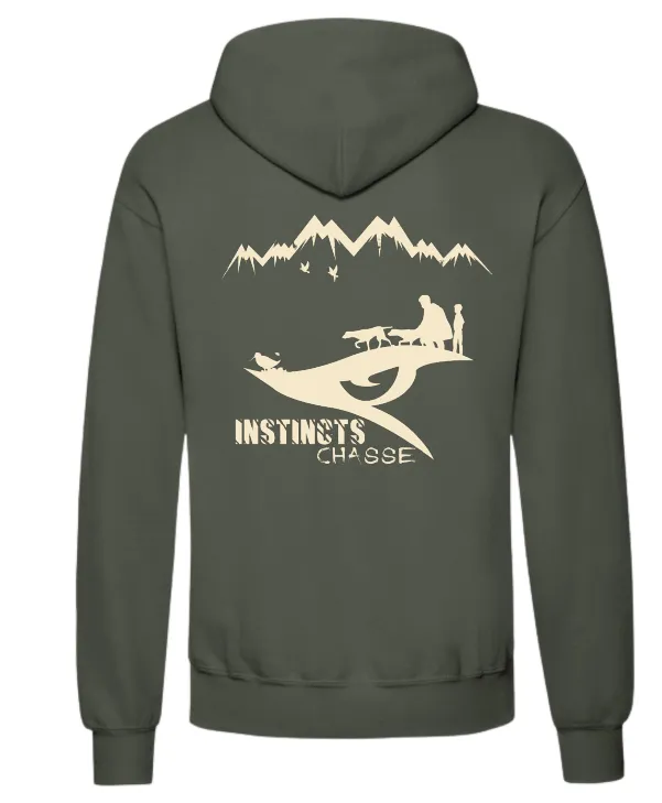 [49093101/S] INSTINCTS Chasse Sweat kaki Bécasse (S)