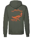 INSTINCTS Chasse Sweat kaki Lièvre & meute