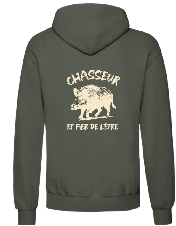 [49093103/S] INSTINCTS Chasse Sweat Vert Chasseur & Fier (S)