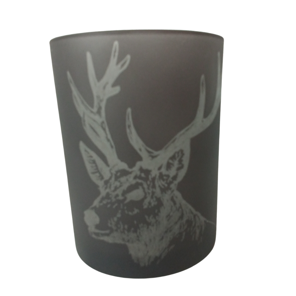 [22777072] Photophore tete de cerfs gris fonce