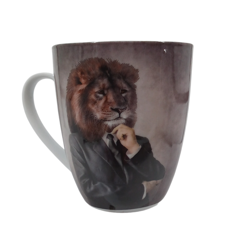 [22777096] Mug lion habille
