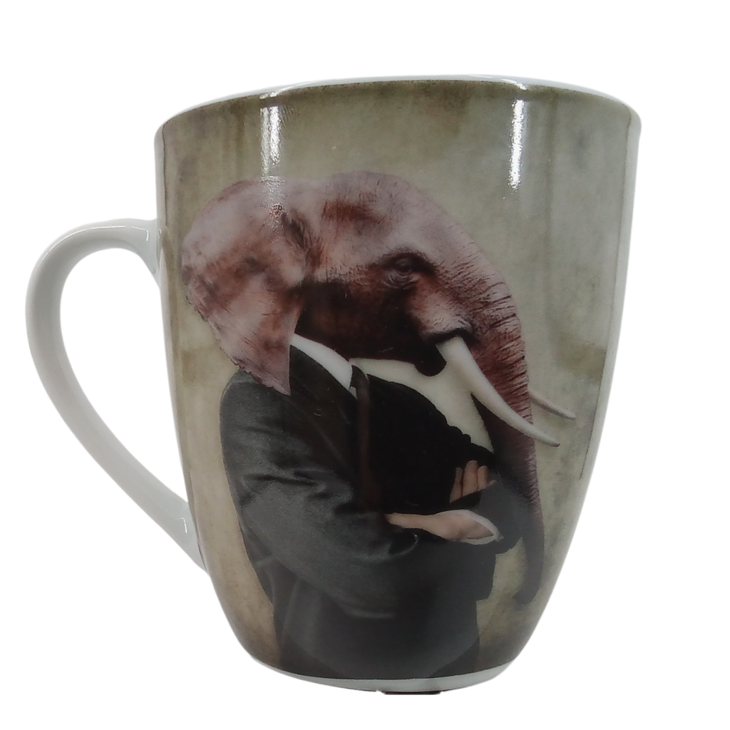 [22777097] Mug elephant habille