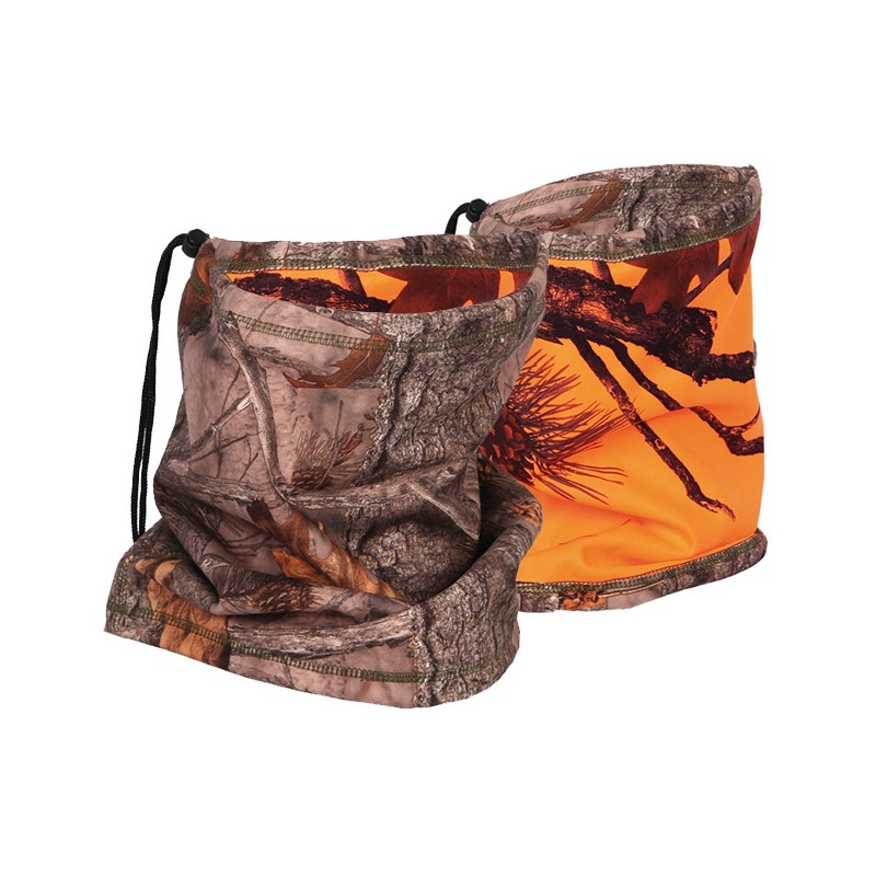 [2979551] Somlys Tour de cou reversible camo orange forest